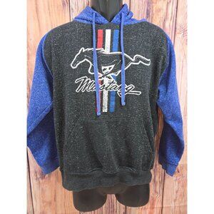 Ford Mustang Official Licensed Hoodie Medium Blue & Black